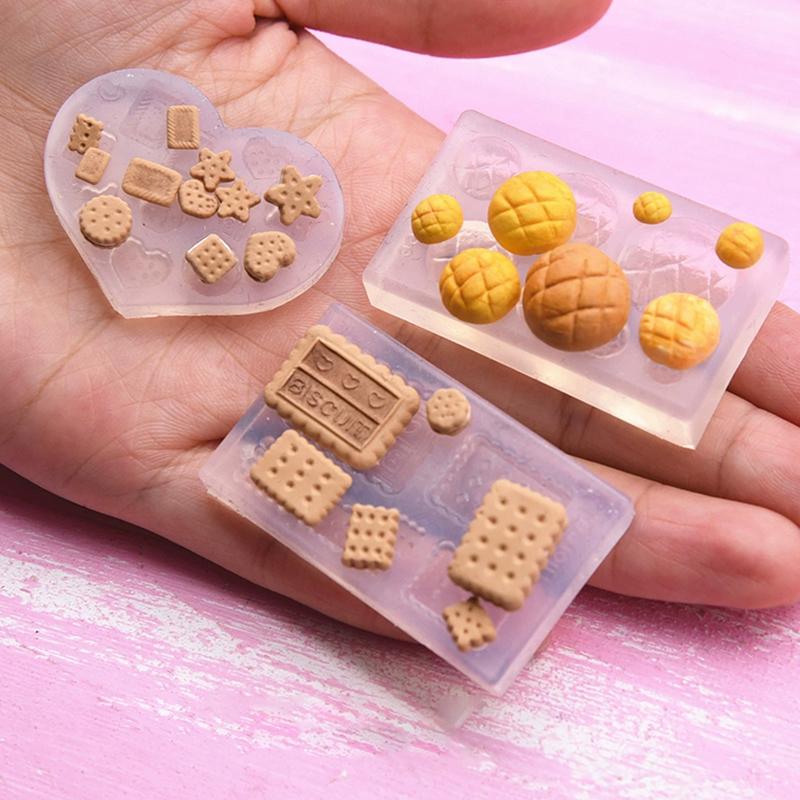 Diy Crafts Casting Baking Tool Mini Food Dessert  Epoxy Resin Mold Cake Candy Chocolate Silicone Mould