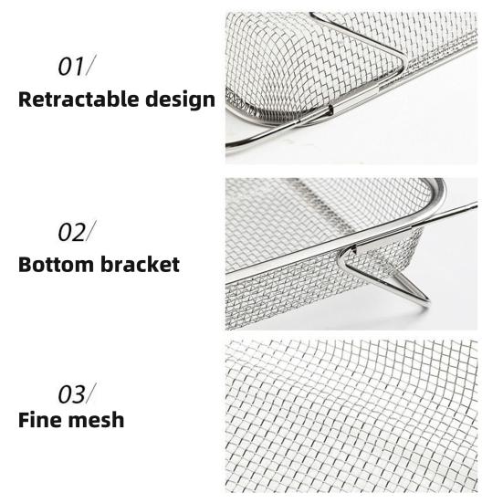 Sink Strainer Drain Basket Strong Load-bearing Retractable Design Multi-purpose Expandable Sink