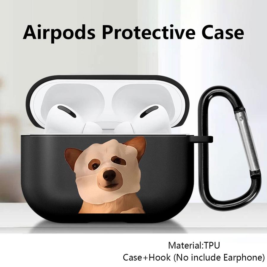 Funny Cat Dog Pattern Case For Airpods 2 Pro3 3 1 Pro2 Pro 4 Earphone Cases Cover