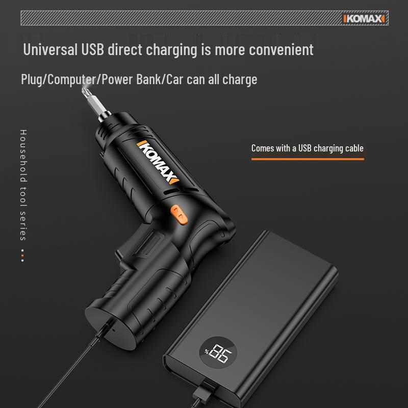 Rechargeable Mini Electric Screwdriver: Portable, Fully Automatic Hand Drill for Home Use