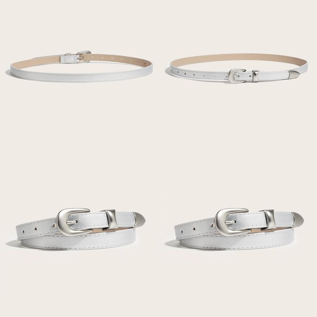 Vintage Small Waist Belt For Women With Alloy Buckle For Casual Denim Styling