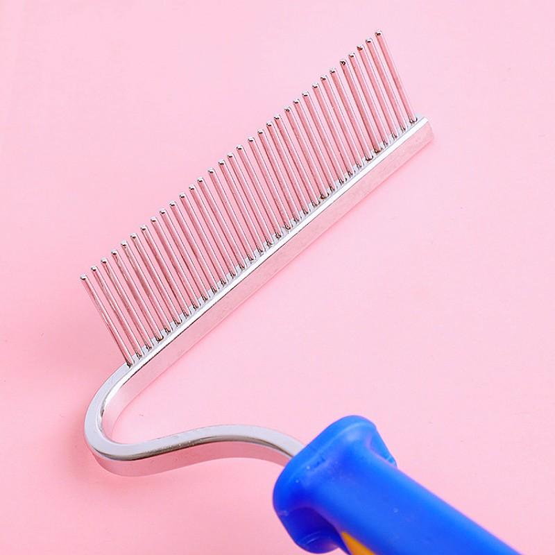 Dog Comb Dogs Rake Brush Stainless Steel Combs for Dogs Hair Knot Cleaning Dog Grooming Brush Pet Hair Remover Massage Cat Comb