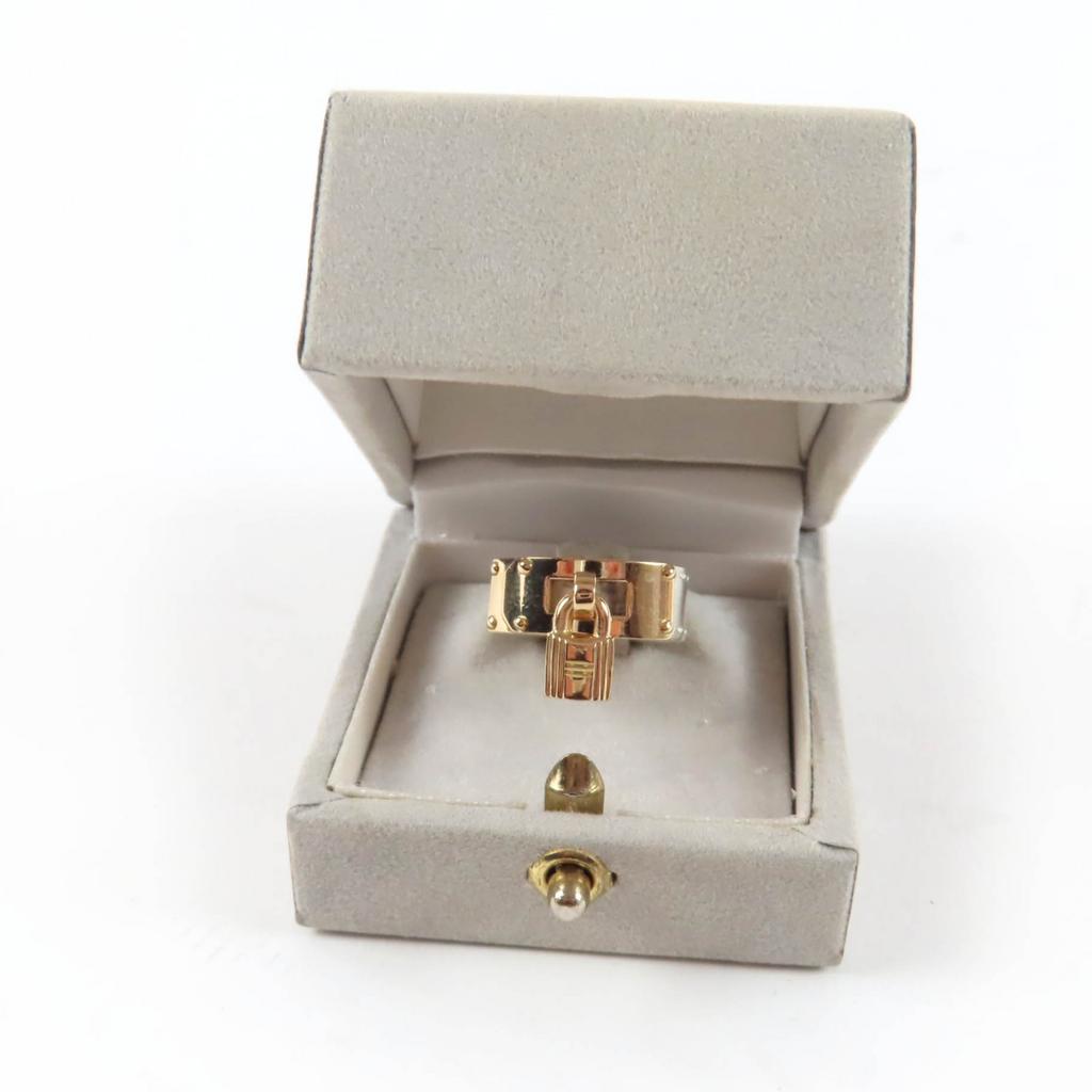 Excellent HERMES Ring Kelly Ring Silver 925 Women Used
