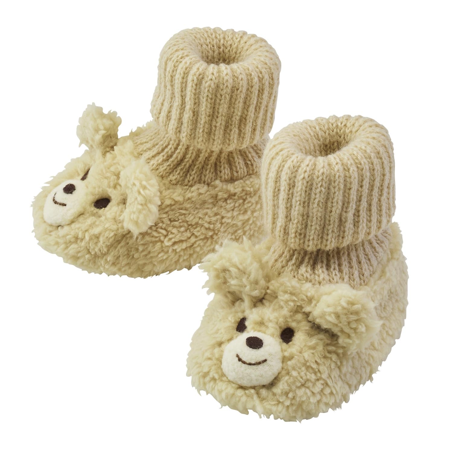 

MIKIHOUSE HOT BISCUITS Пинетки для мальчиков и девочек, бежевые, универсальный размер (12см), 73-9301-490