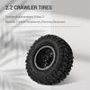 A71Z 4PCS Metal 2.2 Beadlock Wheel Rim Tires Set For 1/10 RC Crawler Car Traxxas TRX4 TRX6 Axial SCX10 RR10 Parts