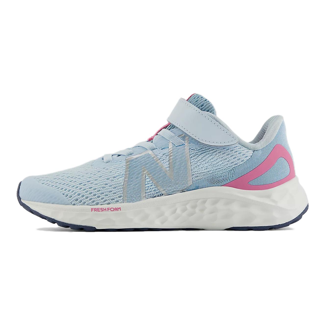 

New Balance Кроссовки Fresh Foam Arishi v4 Bungee Lace Top Strap Little Kid Quarry Blue Real Pink Kids Sneakers Chrome-Blue PAARIYB4 31