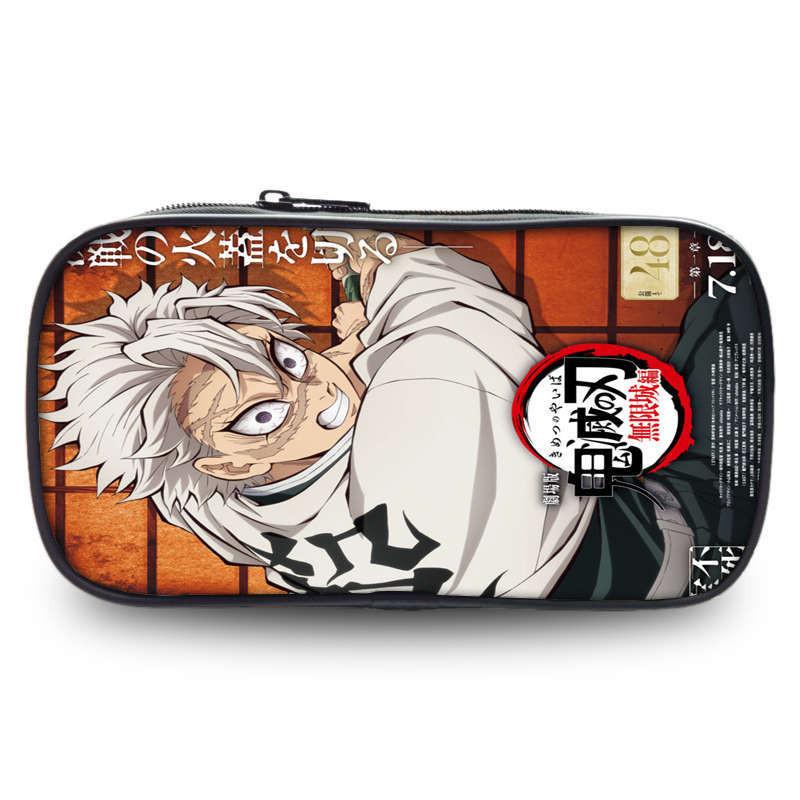 Demon Slayer Kimetsu No Yaiba Stationery Storage With Spacious Design For School And Gift Use