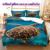 Seawater marine organisms Pattern Bedding,Quilt Set Quilt Cover Pillowcase Home Birthday Gift (1*duvet cover+2*pillowcase,without core)