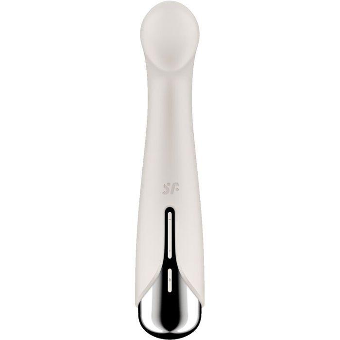 Vibromasseur - SATISFYER - SPINNING G-SPORT 1 - Beige - Silicone - Résistant À L'eau IPX7