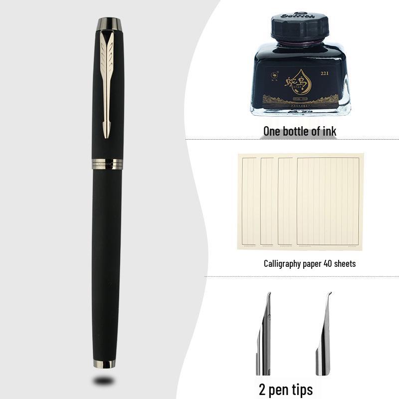 High-End Calligraphy Fountain Pen with Hard Nib for Artistic Writing, Practice & Signature - Ideal for Adults and Men