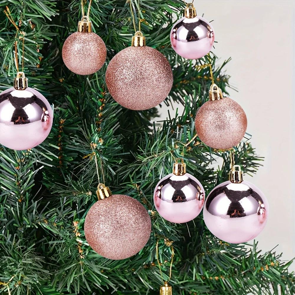 44pcs Set Christmas Balls Christmas Tree Ornaments Xmas Hanging Tree Pendants Home Party Christmas Tree Decor New Year Gifts