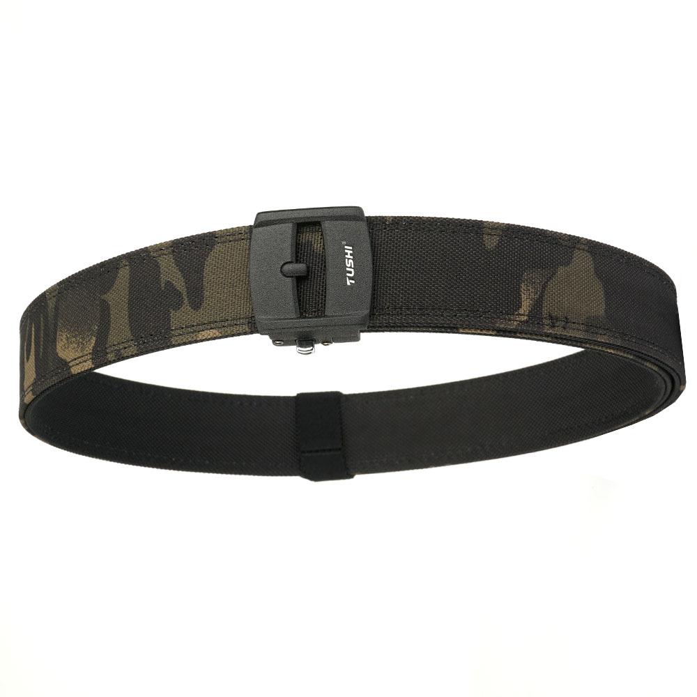 

38 Thickened Hanging Double-layer Nylon Belt All-matching Casual Outdoor Pants Automatic Buckle Men s 120cm