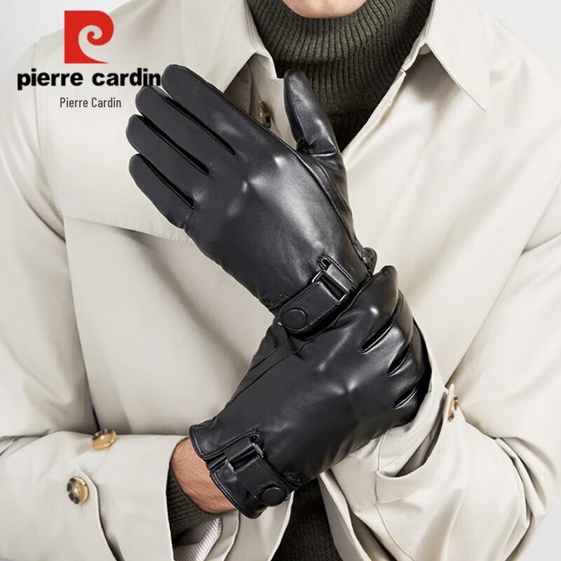 Pierre Cardin Men's Warm Leather Driving Gloves