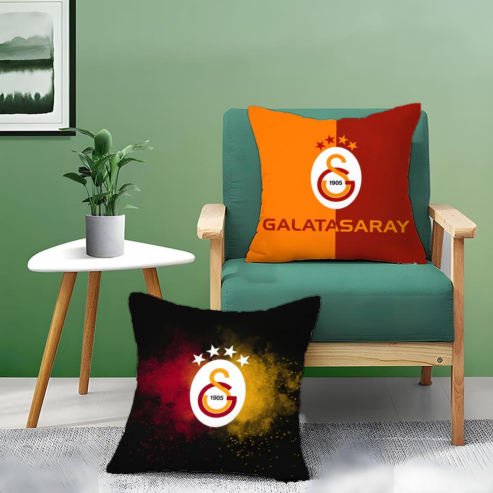 Soccer Funs G-Galatasaray Pillow Case Double-Sided Plush Sofa Cushion Covers Organic Breathable Invisible Zipper
