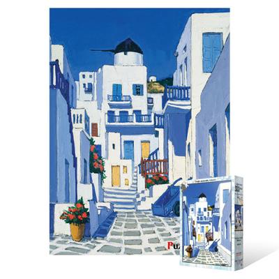 Mill Alley In Mykonos - 500 Piece Jigsaw Puzzle, Popular Korean Puzzle