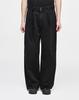 Songjio Homme Multi-Pleated Wide Denim Pants Black Sh5Pt525Bk