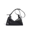 New leather pillow bag with large capacity, high-end luxury design, commuter crossbody bag for women