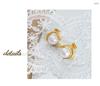 18K Gold Plated Imitation Pearl & Titanium Steel Earrings for Women