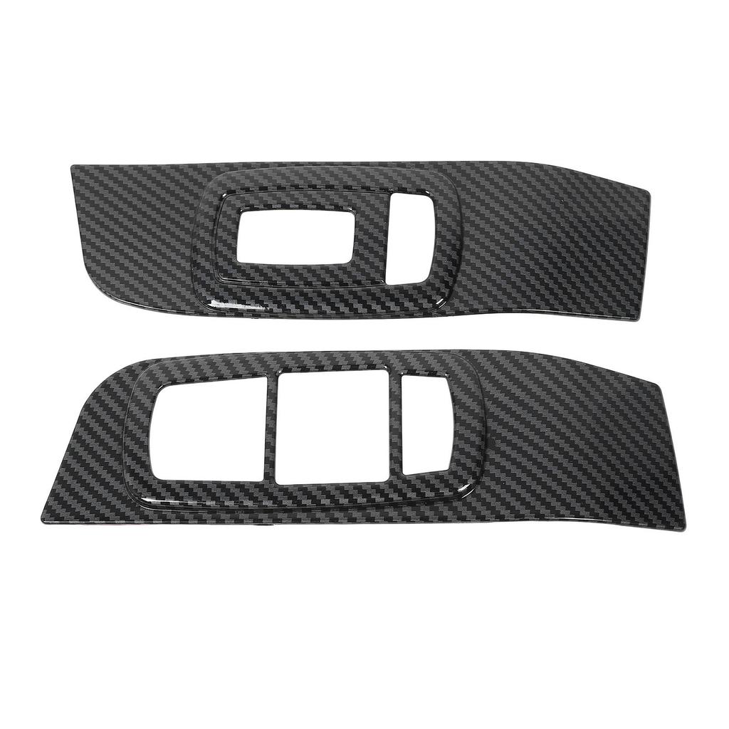 Window Control Switch Panel Trim Carbon Fiber Color Decorative Window Switch Panel for Cars