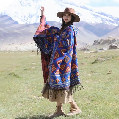 Skin Friendly And Breathable Warm And Versatile Home, Autumn And Winter Women'S Travel Shawl, Thick Cloak, Air Conditioning Blanket