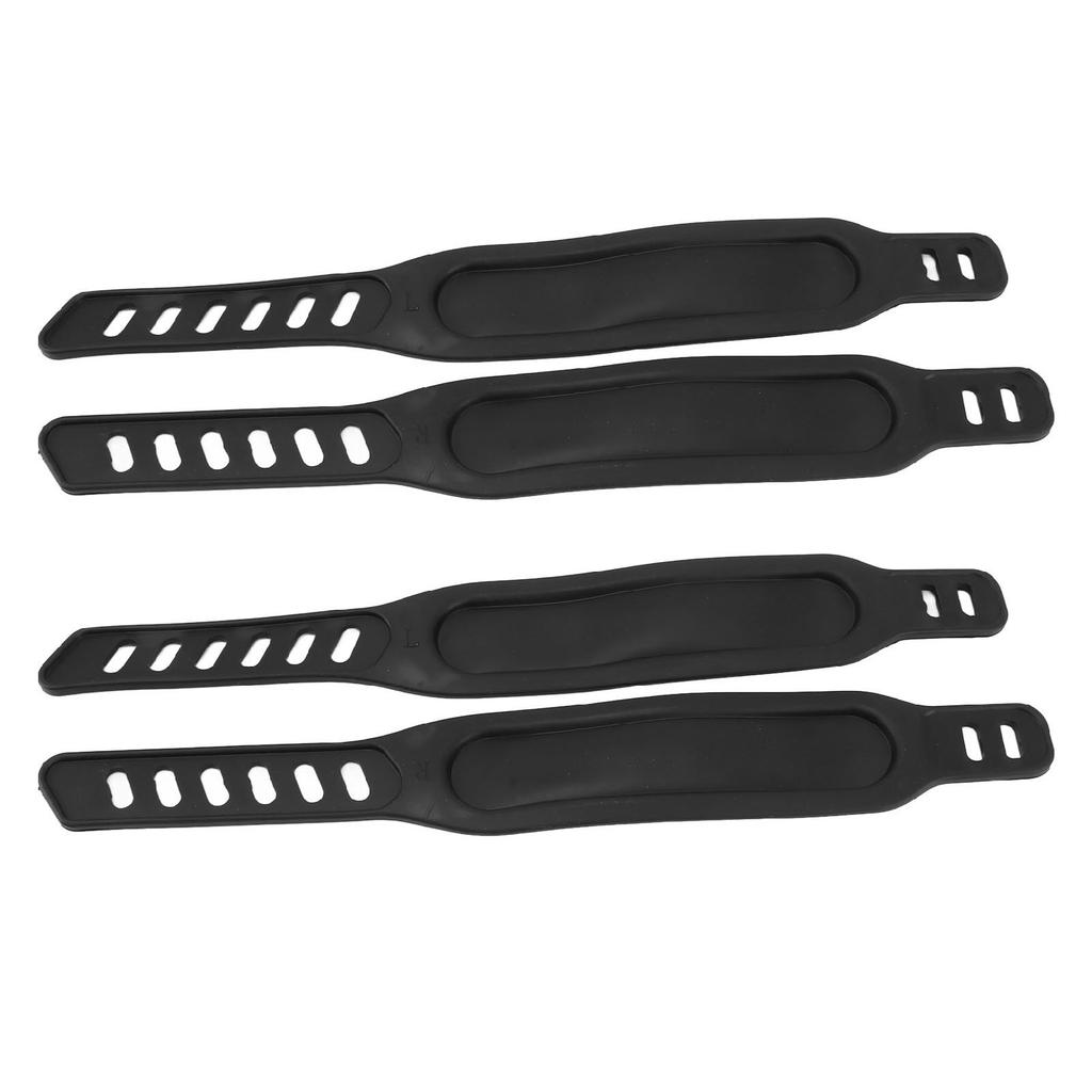 2 Paar Pedalgurte für Heimtrainer, Länge verstellbar, universeller Pedalgurt, passend für die meisten Heimtrainer