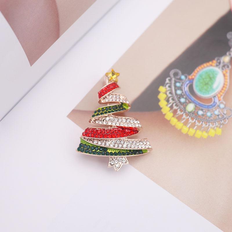 Christmas Tree Brooch - High-end, Exclusive, Vintage-style, Anti-glare Accessory for Clothing