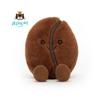 Brown Jellycat Theme Coffee Bean Plush Toy Kids Stuffed Smiling Gift Expression