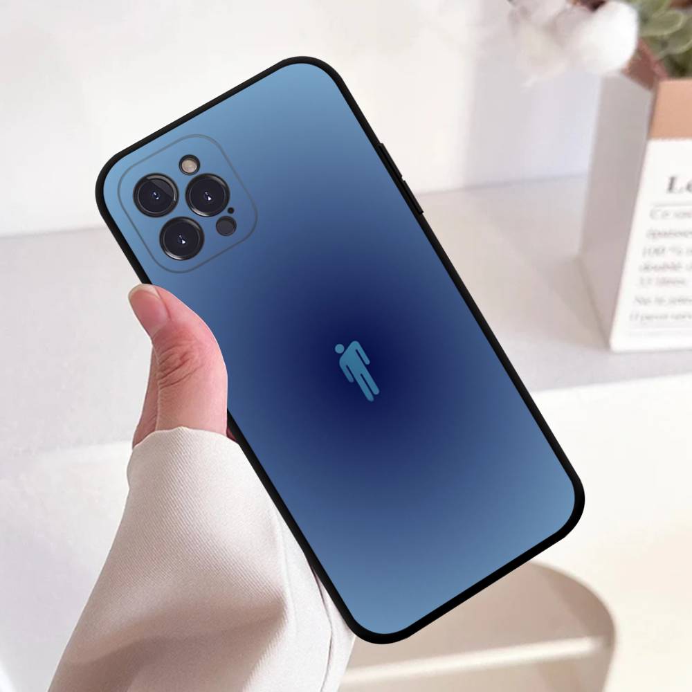 Hit Me B-BillieS Eilish Black Silicone TPU Phone Case For Iphone17 Air 16 15 14 13 12 Pro 11 Pro Max Plus Cover Case