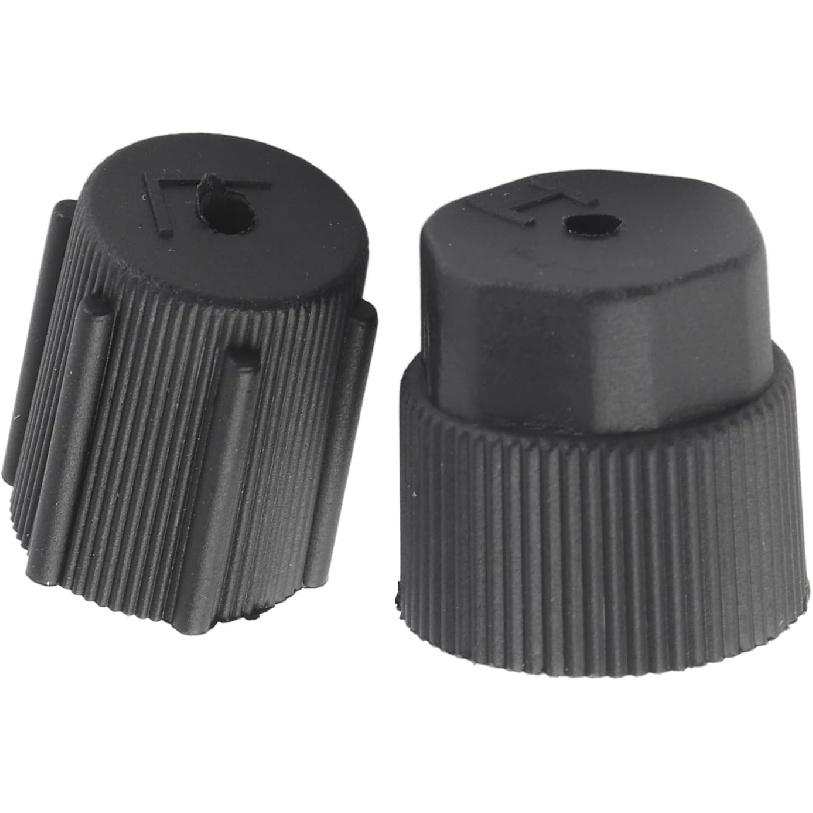 Universal Air Conditioning Service Cap Set Compatible with Most Vehicles AC Charging Port Cover for Car Maintenance and Repair