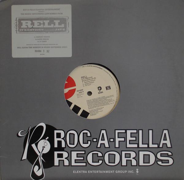 12inch Record RELL, JAY-Z - It's Obvious ED6343 Elektra 2001 US Rap & Hip-Hop/R&B Used