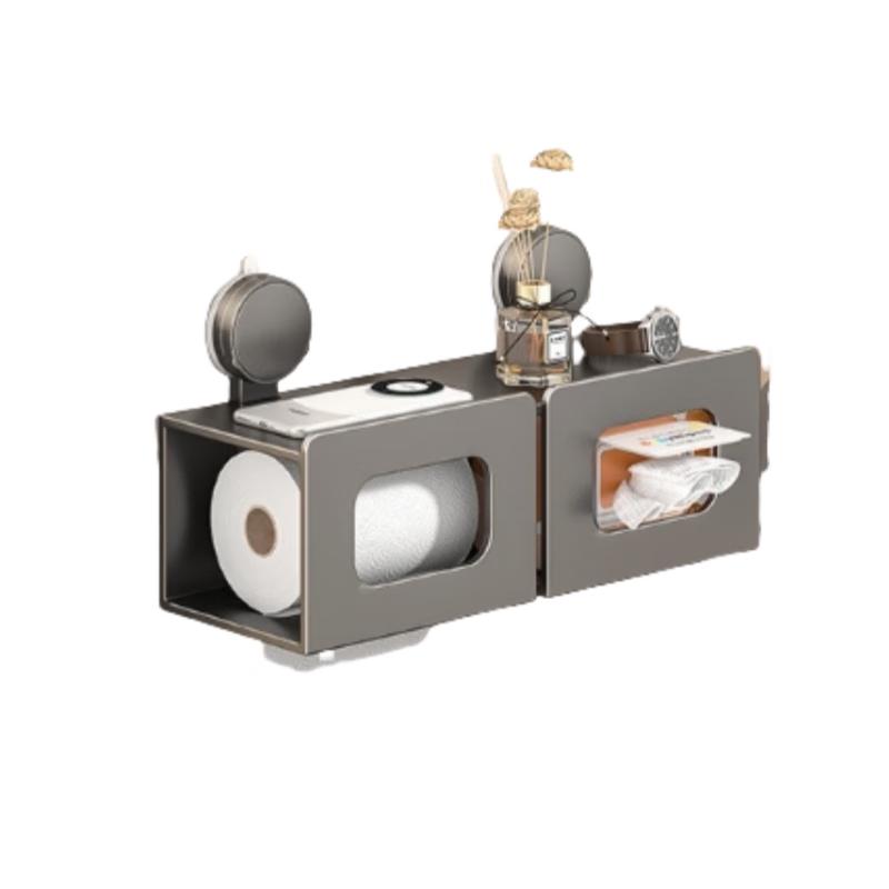 Suction Cup Bathroom Tissue and Wet Wipe Holder