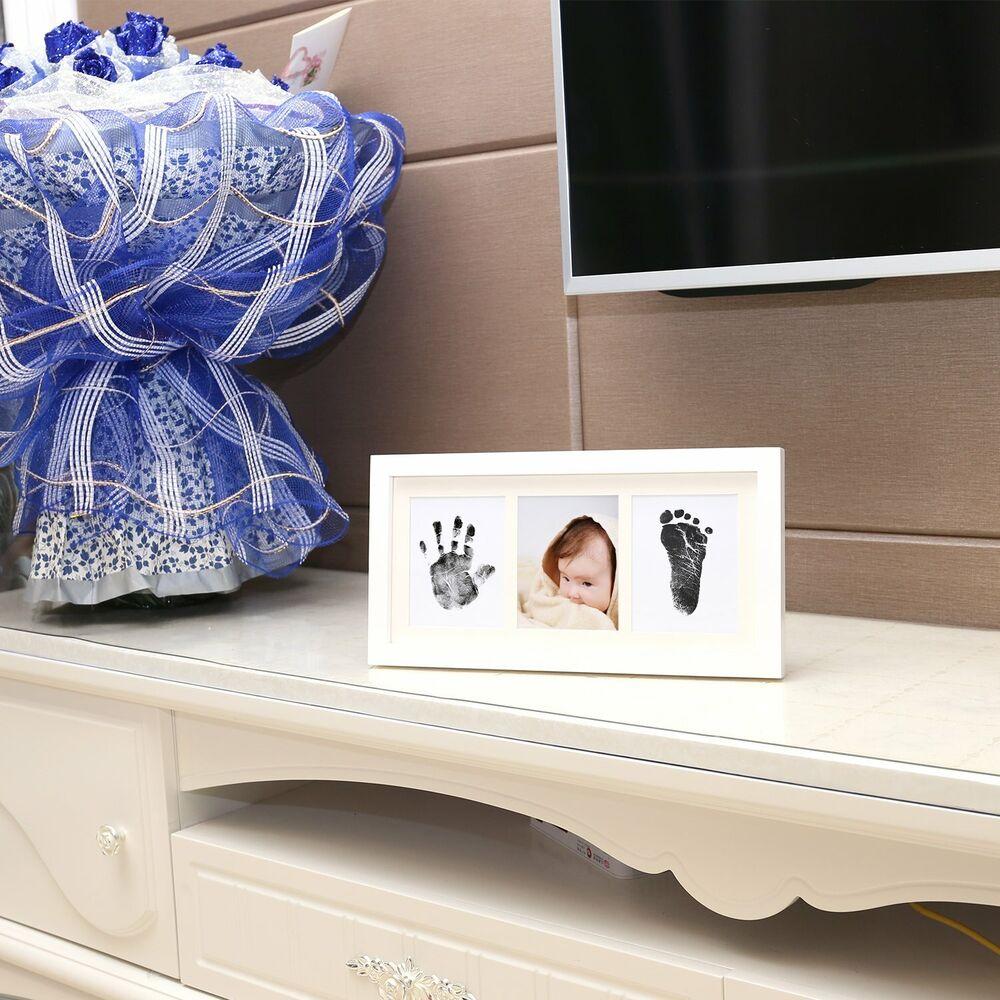 

Сувенирная рамка для отпечатков рук и ног новорожденных с отпечатками рук и ног Подарочная рамка Полнолуние ребенка