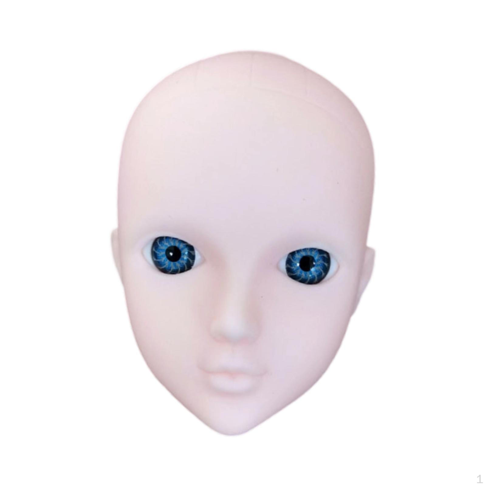 

Голова куклы 1/6, окружность 10,5 см, 30 см BJD, декор, скульпт девочки blue eyes