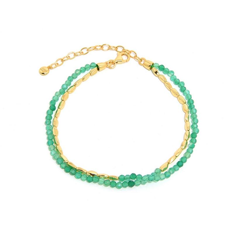 Natural Gemstone Bead Necklaces 925 Sterling Silver Boho Necklace Gold Plated Bohemian Jewelry Women