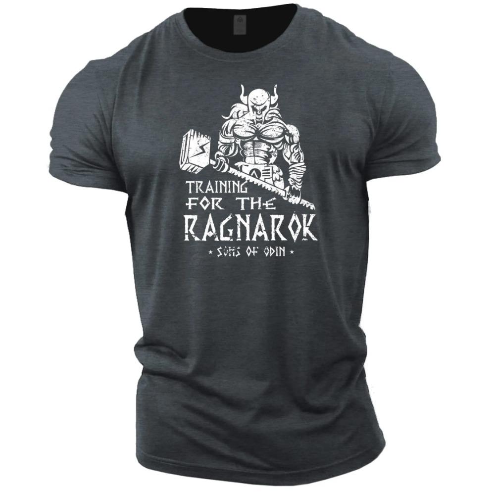 Summer Viking Casual Fashion 3D Printed Tough Guy Men's T-shirt Outdoor Sports Short Sleeve Oversized Loose Wide Quick Dry Shirt