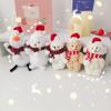 Joint Bear Cute Plush Bear Keychain Bag Ornament Women Handbag Decorations School Student Backpack Christmas Pendant