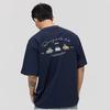 Racing Sports Club Cartoon Car Graphic T Shirt for Men  Cotton Oversized Streetwear Navy Blue  New Graphic T Shirts