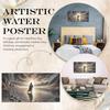 Walking Water Wall Art – UnFramed Canvas Decor For Living Room, Church, Or Space – Picture Of Walks Water, Religious Artwork