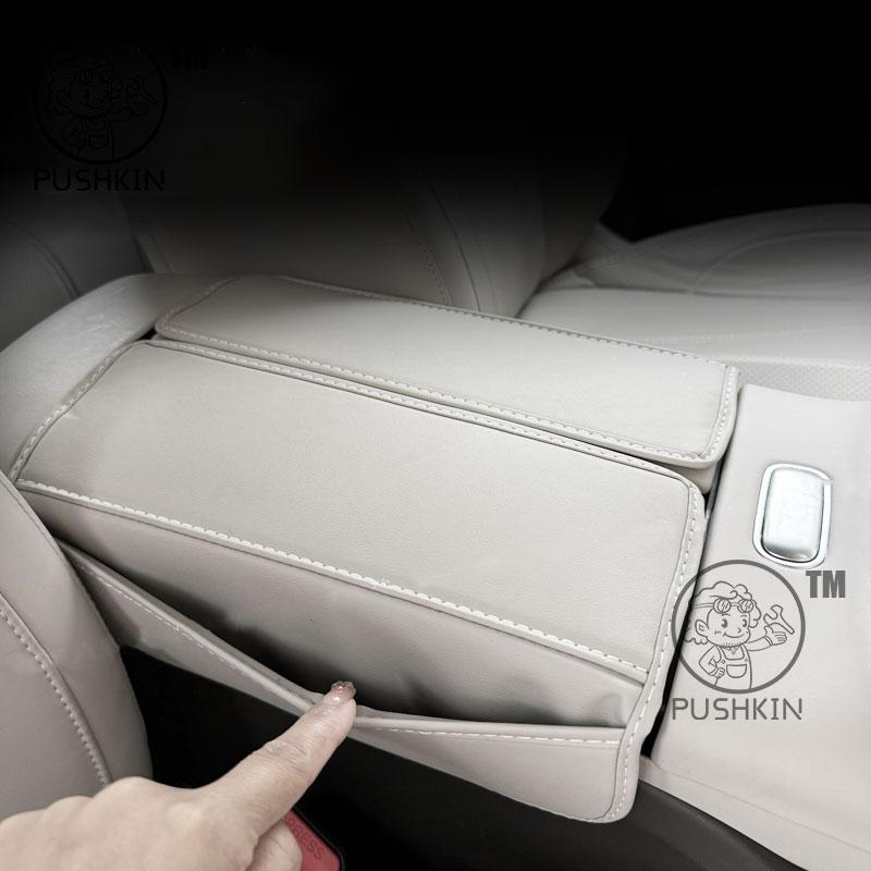 For GAC AION UT 2025 Car Styling Interior Armrest Anti-dirty Pad Cover Sticker PU Leather Cover Modificated Accessories