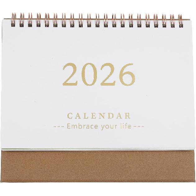 jojofuny Small Desk Calendar: 2025-2026 Desktop Standing Calendar Mini Monthly Planner July 2025 to December 2026 Tabletop for Office School