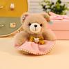 Cute Clothes Bear Little Rabbit Plush Doll Pendant Keychain Book Packaging Decoration Doll Bag Hanging Decoration Gift