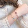Natural Amethyst Moonlight Stone Bracelet for Women, Imitation Clover for Women, Simple and Luxurious Design, Gift for Best Friends
