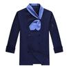 Chef Uniform with Scarf Tie Double-Breasted Buttons Stand Collar Long Sleeves Women Men Chef Shirt Workwear