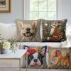 45cm Cushion Cover Vintage Pillow Cover Animal Print Decorative Pillowcase  Sofa Decoration