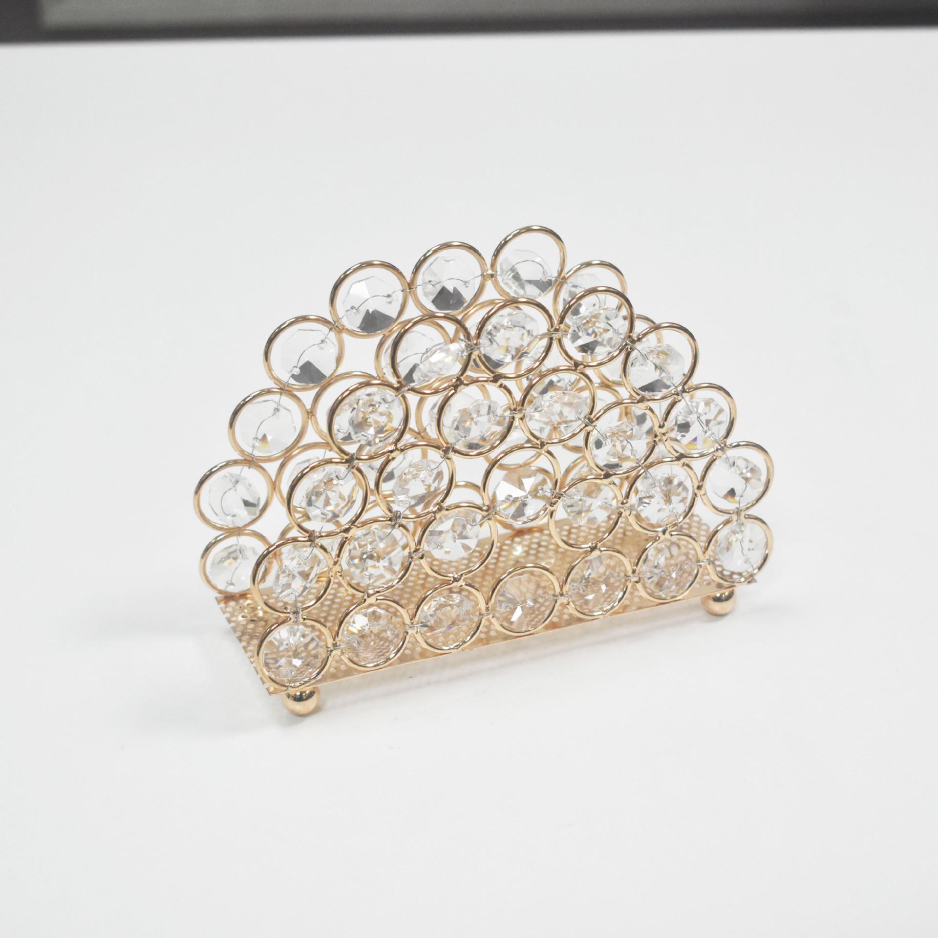 

Nordic Gold Crystal Oval Vertical Tissue Holder for Restaurants, Hotels, and Clubs