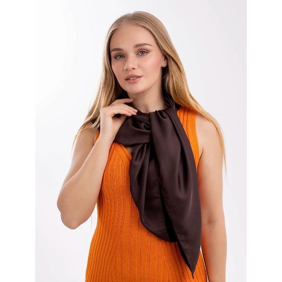 90cm Solid Colors Neckerchief Hijab Scarf For Women Soft Satin Headband Hair Scarves Female Square Shawls Head Scarfs For Ladies