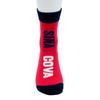 Meias Médias Masculinas Sinacova, Tamanho 25-27cm, Solado Felpudo, Meias Curtas para Tênis, Casuais, Meias com Logo, 24277460 (Vermelho)