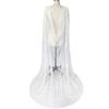Delicato Scialle Staccabile Trasparente Lunghezza Cattedrale Accessorio Sposa Per Banchetti Ricevimenti