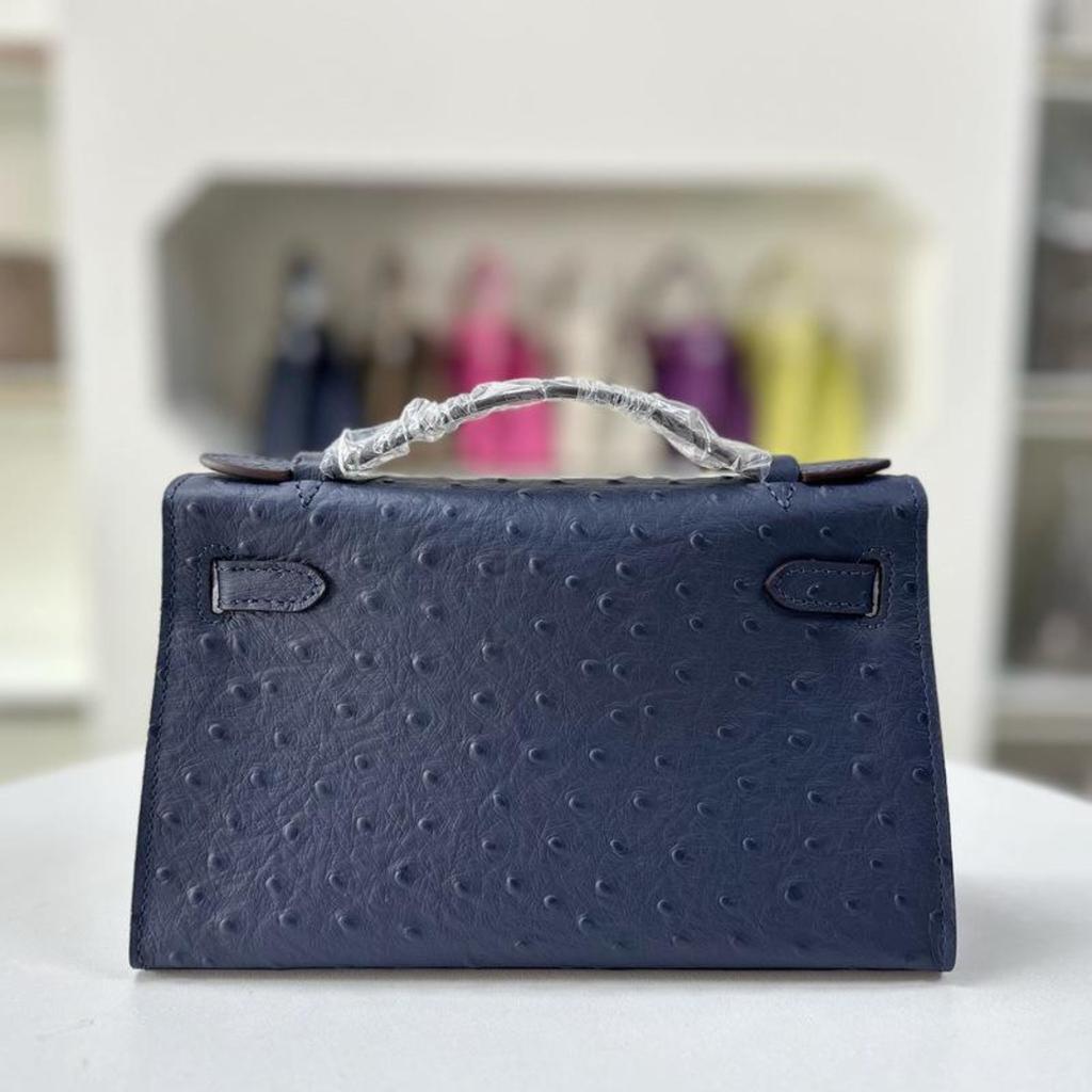 New Palm-pattern Mini Bag A Generation Of Ostrich Pattern Leather Single-shoulder Cross-seat Dinner Clutch