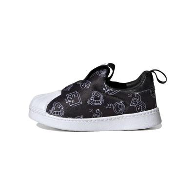 André Saraiva x Superstar 360 I Verspielte Graffiti Baby-Sneaker Schwarz Core-Black Cloud-White HQ4099